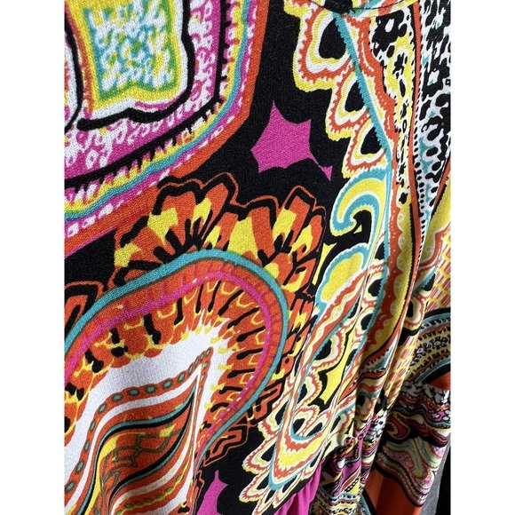 Notations Woman Sleeveless Paisley Maxi Dress Womens Size 2X Stretch Colorful - Picture 5 of 7